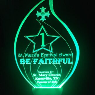 2021 St Mark's Summer Festival light-up trophy